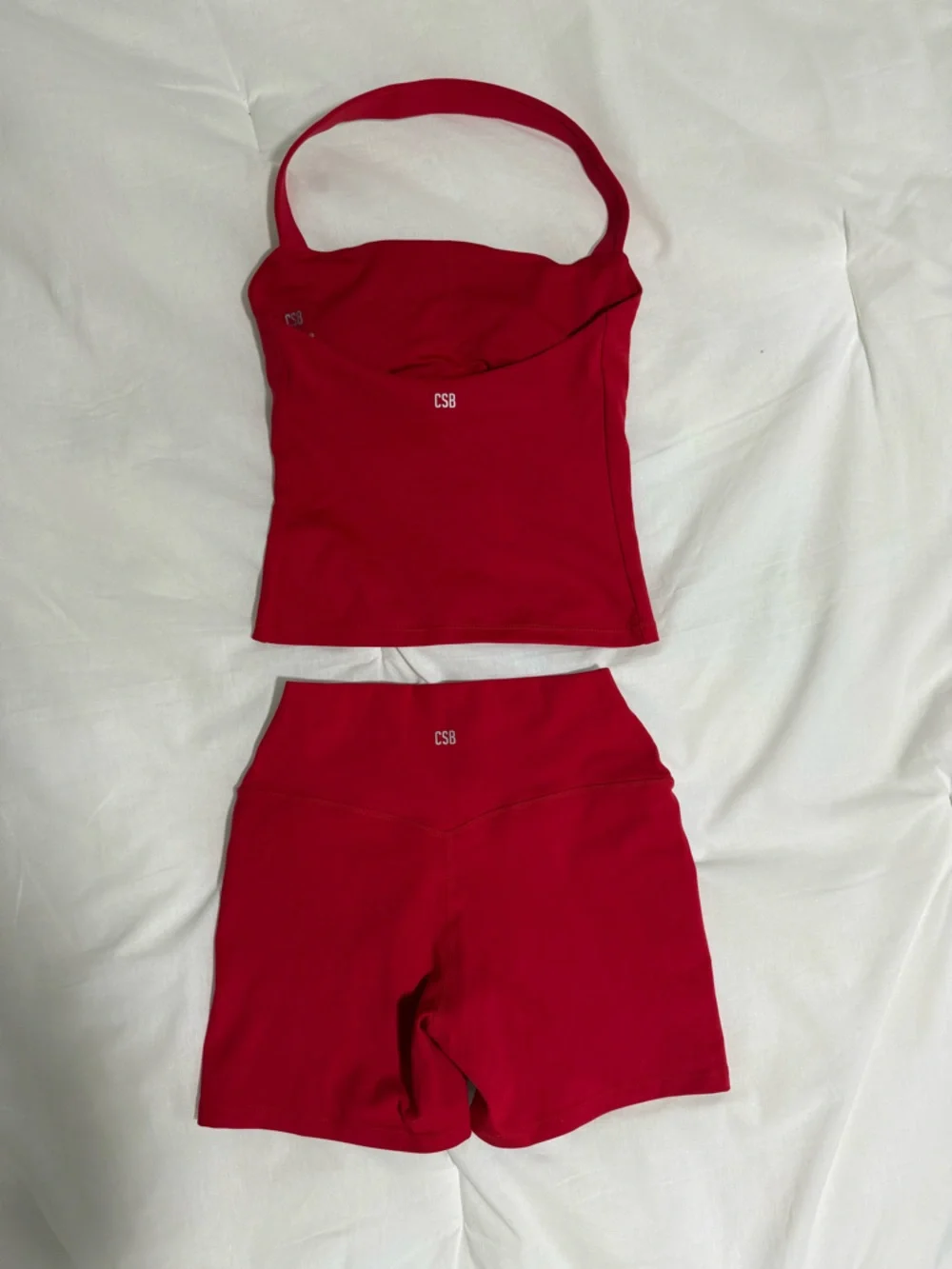 CSB Serenity halter top (S) and matching short (M) in the color chilli - Picture 2 of 6